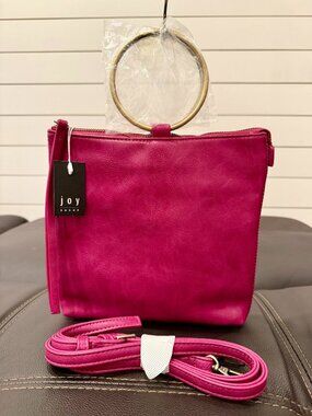 Joy Susan Amelia Ring Tote Magenta Pink Crossbody Bag NWT